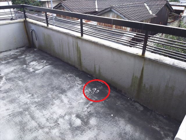 バルコニー防水不具合