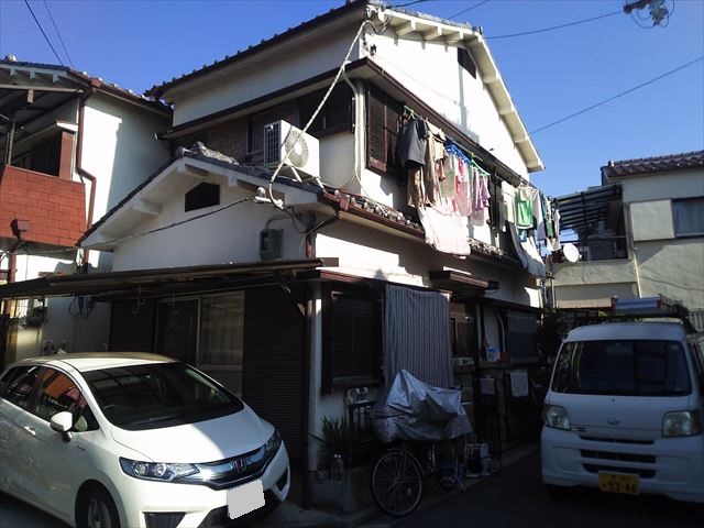 瓦屋根調査全景