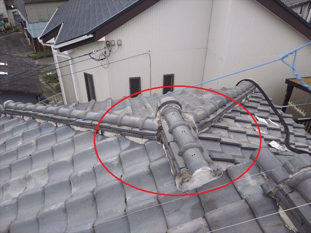 瓦屋根既存状況
