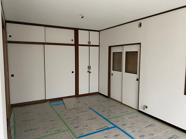 耐震改修工事　クロス張替え後　耐力壁