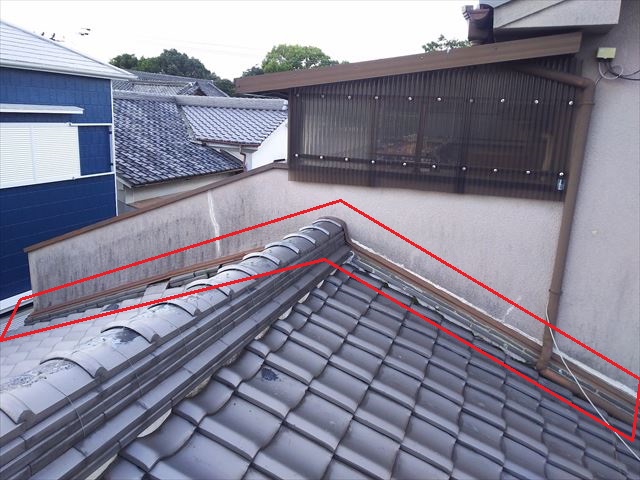 雨漏り部屋根状況