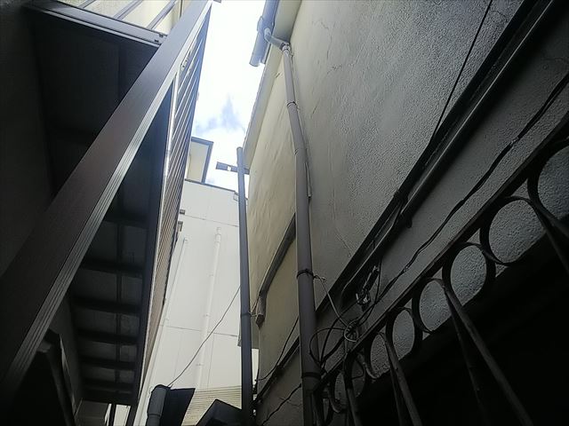 竪樋飛散・破損状況