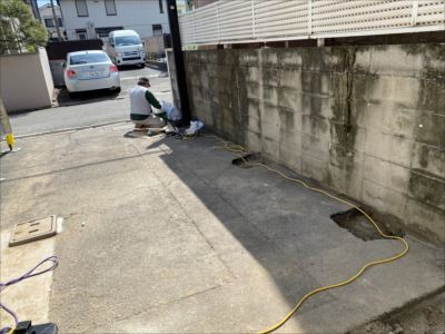 既存カーポート解体完了