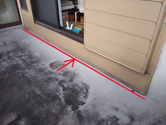 バルコニー納まり不具合