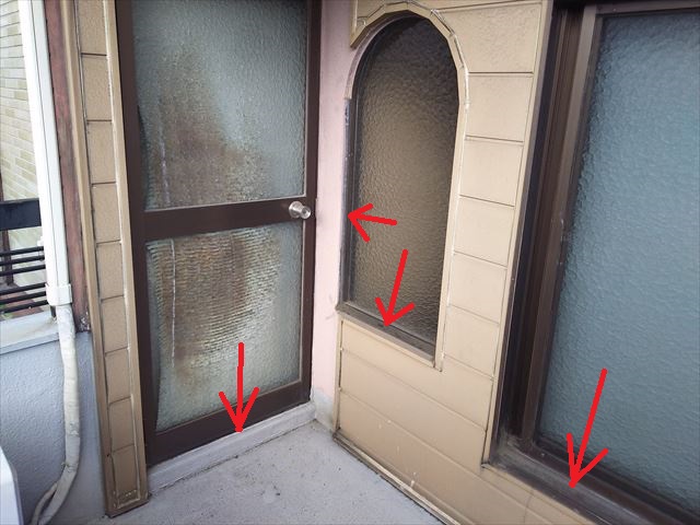 バルコニーコーキング不良