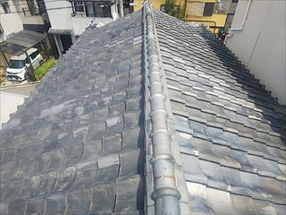 屋根瓦　全体　現地調査