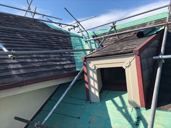 ルーフィング　張り始め