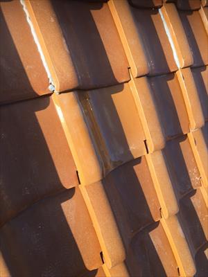 屋根瓦　差替え完了