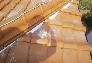 漆喰　塗り残し箇所