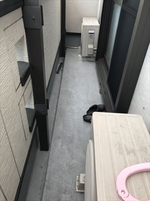 ベランダ防水　現地調査