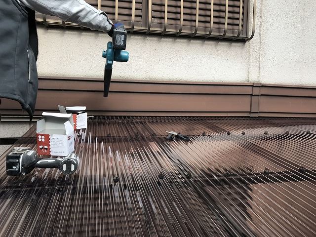 波板　清掃