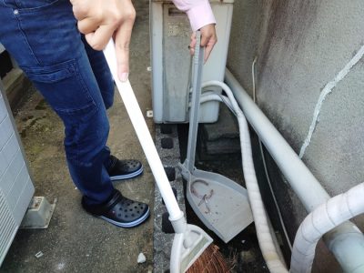 工事後　清掃の様子