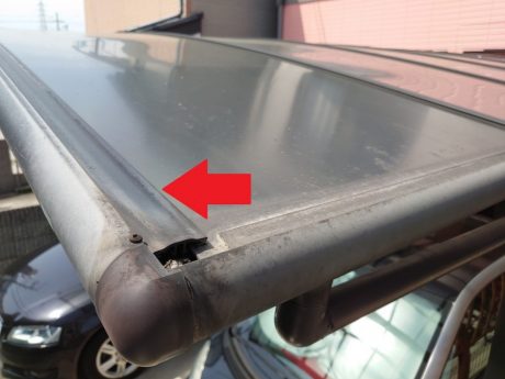 現状ポリカー押え縁