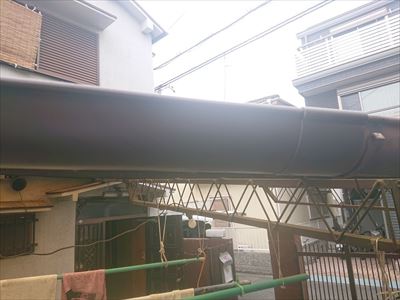 樋　補修完了　全景