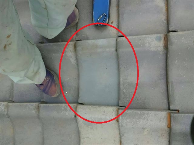 屋根瓦不備修繕状況
