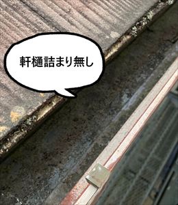軒樋詰まり無し