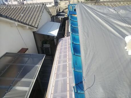 応急シート養生