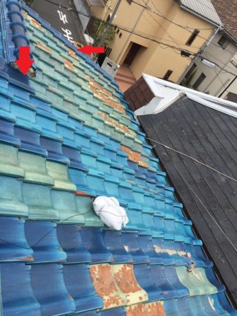 ケラバ・平瓦部補修完了