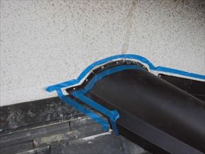 板金　コーキング養生