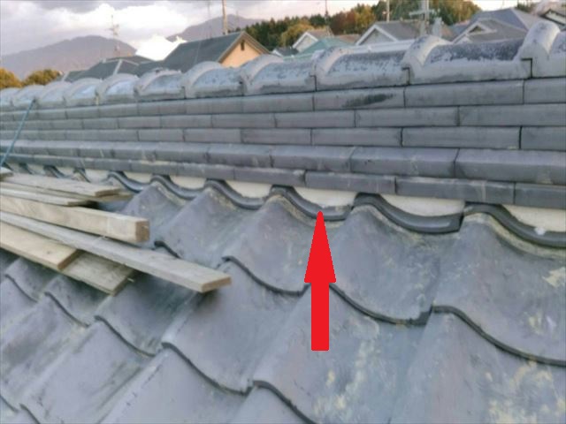 大屋根棟瓦復旧完了