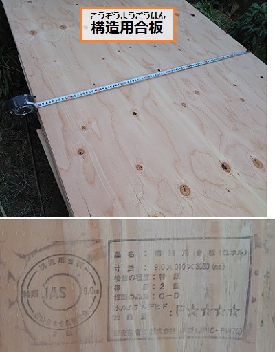 構造用合板とは　壁補強工事