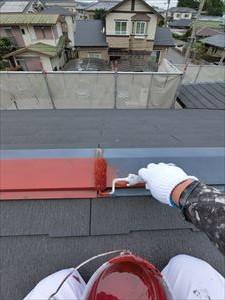屋根　金属部　錆止め