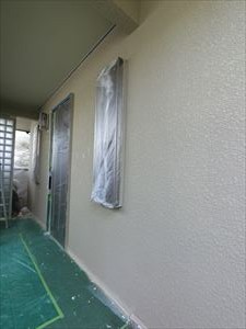 外壁　中塗り完了