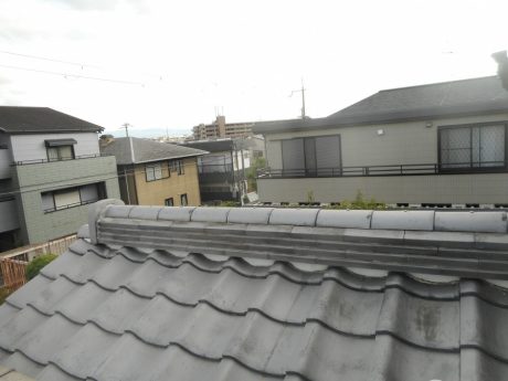 漆喰塗・冠瓦締め付け完了