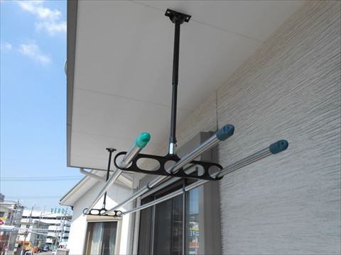 物干し金物設置完了