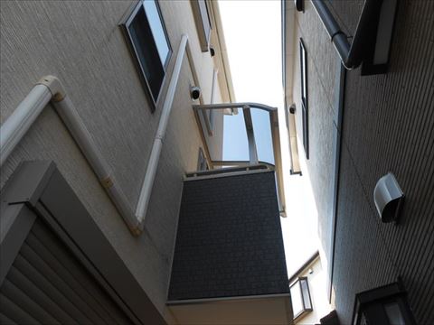 ベランダ屋根設置完了