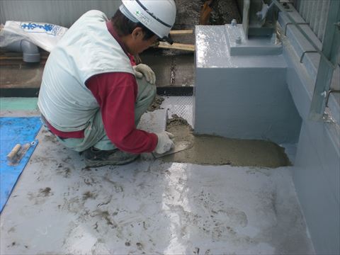 側溝モルタル充填塞ぎ