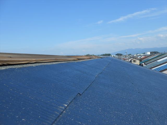 台風棟板めくれ状況