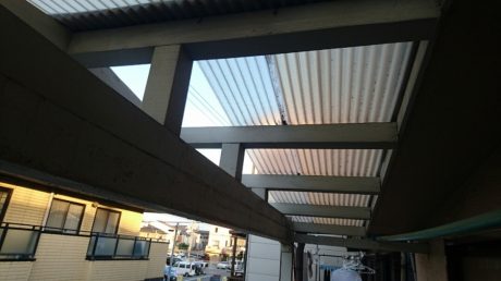 落下部分 ベランダよりの詳細