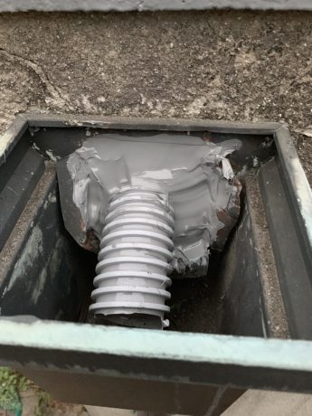 排水口外側の改修