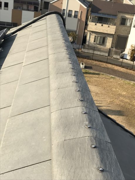 棟瓦ビス交換完了