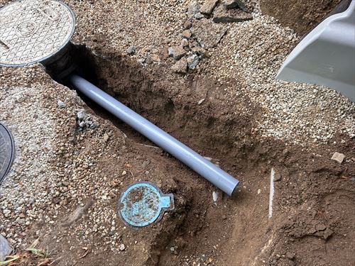 接続した排水管