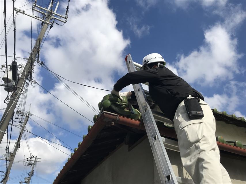 現地調査　鬼瓦