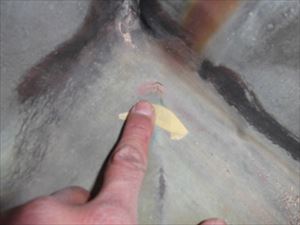 破損部　コーキング