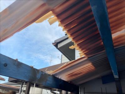 波板　施工前