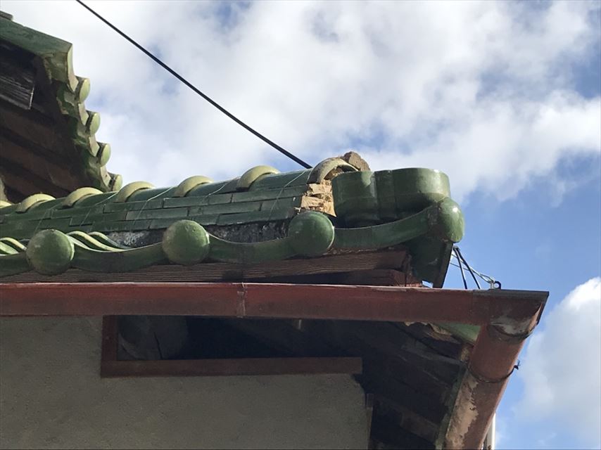 現地調査　鬼瓦
