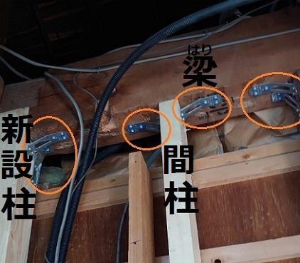 柱　梁　一体化　固定金物