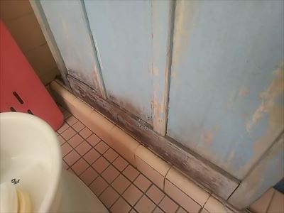 風呂場　扉　劣化