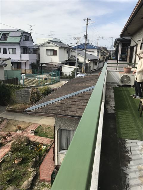 棟板金飛散