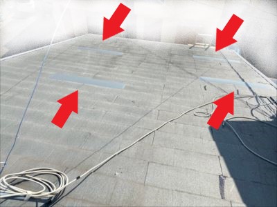 ガルバリウム鋼板でのレサス補修完了②