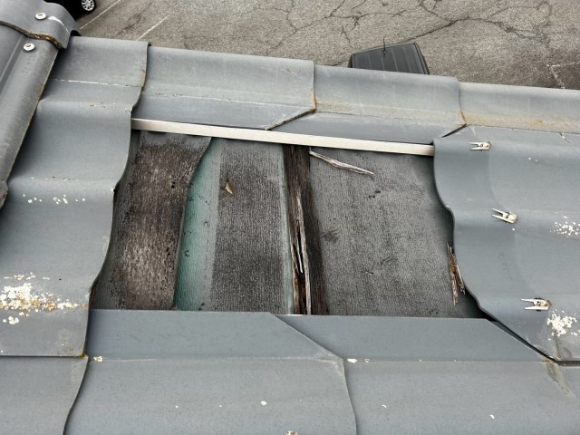 ガルバリウム鋼板取り付け前