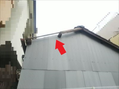 ケラバ飛散