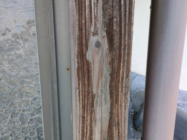 コーキング打設後