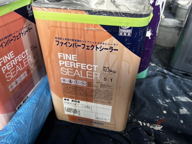シーラー屋根・外壁 下塗1回目