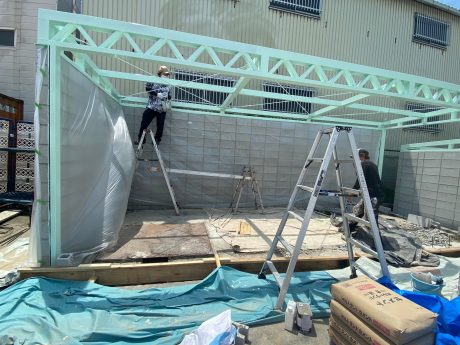 鉄骨塗装仕上げ