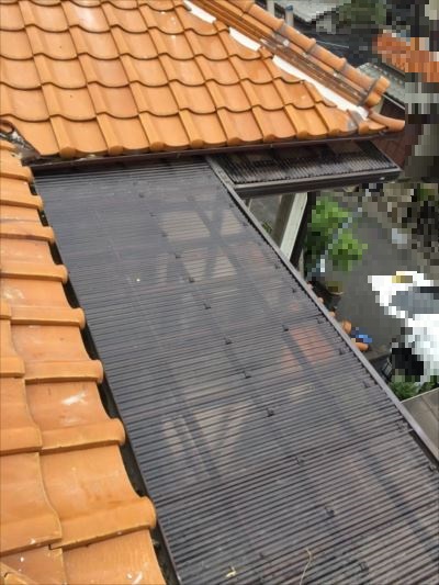 ベランダ波板の張替え